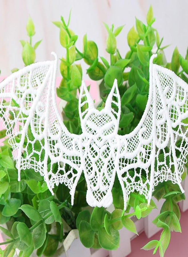 Ximimark 4 pcs Halloween Bats, Decoration Lace Bat, 3D Scary Black Bat Decor, Halloween Room Decor, Realistic Prank Props - Image 5